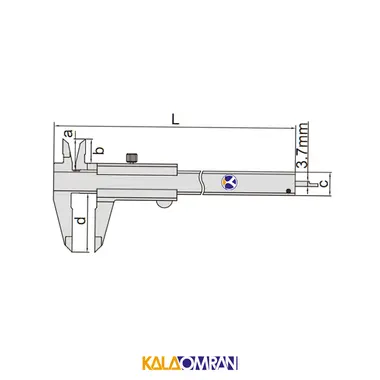 کولیس ساده مدل 1205 اینسایز