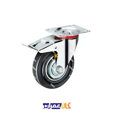 چرخ ترمزدار ورقی مشکی سایز 12.5