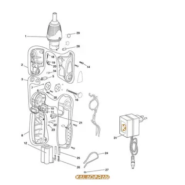 پیچ گوشتی شارژی مدل 6723DW ماکیتا
