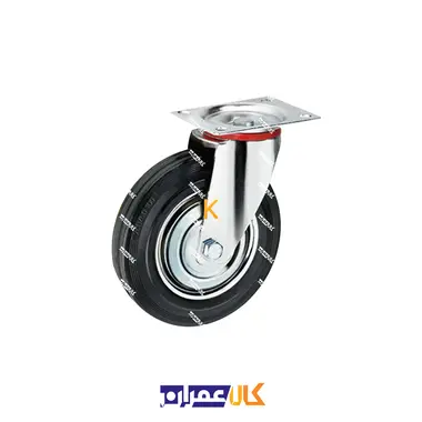 چرخ گردان ورقی مشکی سایز 12.5 سانتی متر