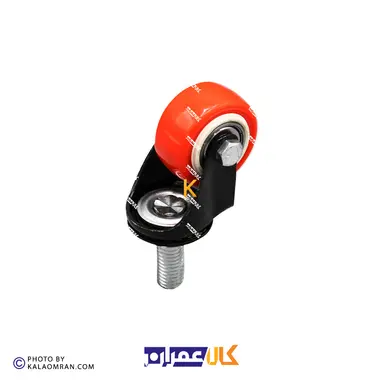 چرخ پیچی گردان لوکس نارنجی پایه مشکی سایز 5