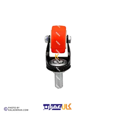 چرخ پیچی گردان لوکس نارنجی پایه مشکی سایز 4