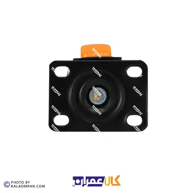 چرخ گردان لوکس نارنجی پایه مشکی سایز 4