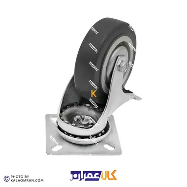 چرخ ترمزدار طوسی سایز 7.5 سانتی متر