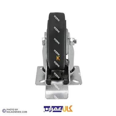 چرخ ترمزدار طوسی سایز 7.5 سانتی متر