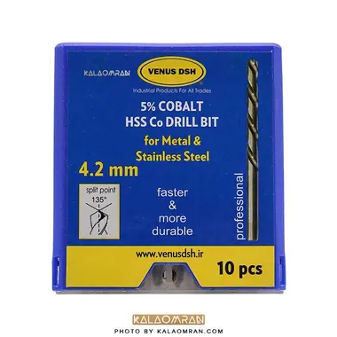 ست 10 عددی مته کبالت سایز 4.2 میلی متر VENUS DSH