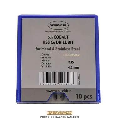 ست 10 عددی مته کبالت سایز 4.2 میلی متر VENUS DSH