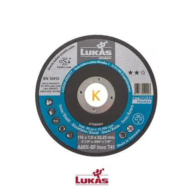 دیسک صفحه استیل بر مدل 1.0x115 لوکاس