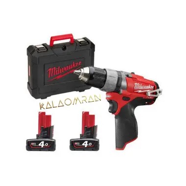 دریل پیچ گوشتی چکشی شارژی میلواکی مدل M12 CDD-402C