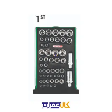 جعبه ابزار رومیزی 9 کشو 186 پارچه مدل GCBZ186A تاپ تول Toptul