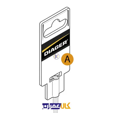 مته 5 شیار سایز 25 دیاجر DIAGER