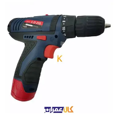 دریل شارژی 12 ولت C.D 232 المکس