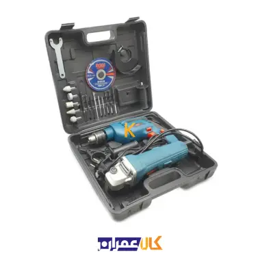 دریل چکشی و مینی فرز LIFE-STYLE باس