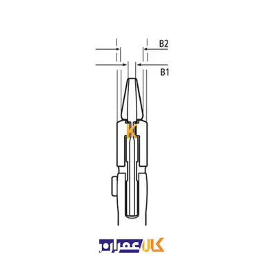 آچار همه کاره 6 اینچ دسته دو رنگ مدل 8605150 کنیپکس