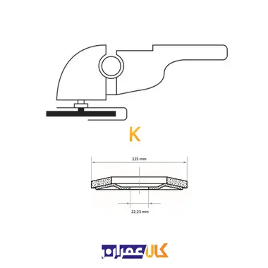 سنباده فلاپ دیسک مدل SLTR 115xZK120 لوکاس