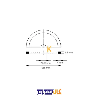 دیسک برش الماس مدل FLIESE S7 115 لوکاس