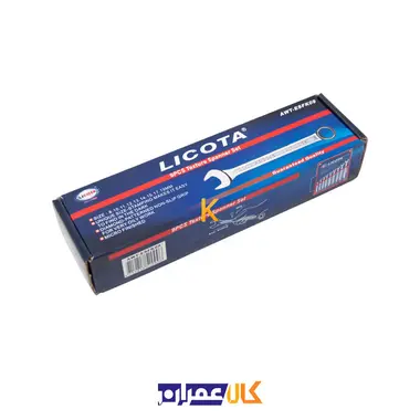 مجموعه 9 عددی آچار یکسر تخت یکسر رینگ مدل AWT-ESFK09 لیکوتا