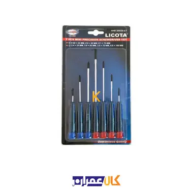 مجموعه 7 عددی پیچ گوشتی ساعتی مدل TPD-30025-LT لیکوتا