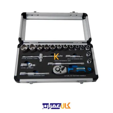 مجموعه 19 عددی آچار بکس مدل ALM-3001 لیکوتا