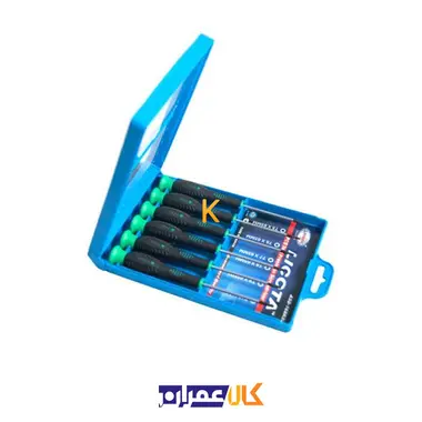 مجموعه 6 عددی پیچ گوشتی ساعتی مدل ASD-168K02 لیکوتا