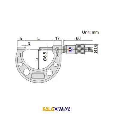 میکرومتر خارج سنج مدل 3203 اینسایز