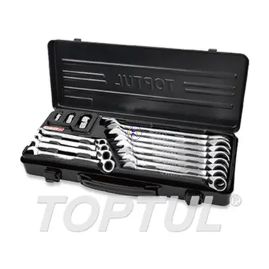 سری جغجغه ای 12 عددی با 3 آدابتور مدل GBA1541 تاپ تول TOPTUL