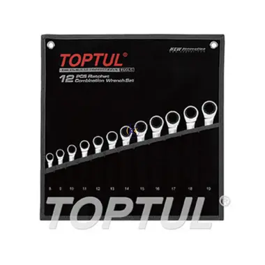 سری جغجغه ای 12 عددی بدون ضامن کیفی (بدون آداپتور) مدل GPAQ1202 تاپ تول TOPTUL