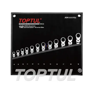 سری یکسر جغجغه ای سر لولایی مدل GPAQ1204 تاپ تول TOPTUL