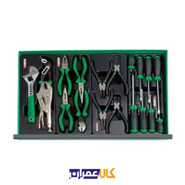 جعبه ابزار 5 کشویی چرخ دار 157 پارچه مدل GCAJ0006 تاپ تول Toptul