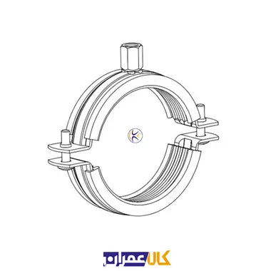 بست روکش دار تک پیچ 3/4 اینچ کانکت