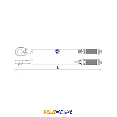 آچار ترکمتر جغجغه ای تقه ای درایو 1/2 اینچ مدل 34423-1A کینگ تونی
