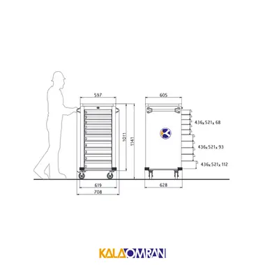 جعبه ابزار کارگاهی شاهرخ ابزار کد 510
