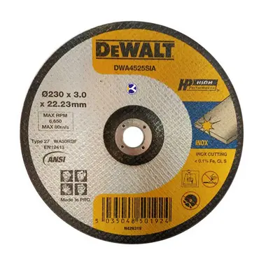 صفحه برش فلز مدل DWA4525SIA دیوالت