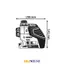 تراز لیزری مدل GLL 3-80 P به همراه سه پایه BT 150 بوش