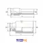 نمایندگی بکس تکی مشکی 1/2 اینچ بلند 6 پر مدل KABE16 تاپ تول