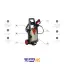 کارواش ۱۰۰ بار ۱۴۰۰ وات چرخدار مدل CT42020 کرون