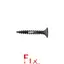 پیچ کناف 2.5 ساده 25-3/5 TN فیکس - FIX