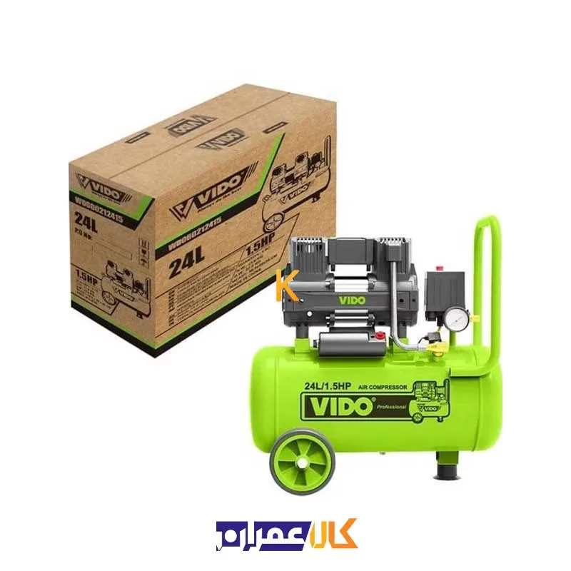 کمپرسور باد سایلنت 24 لیتری مدل WD060212415 ویدو