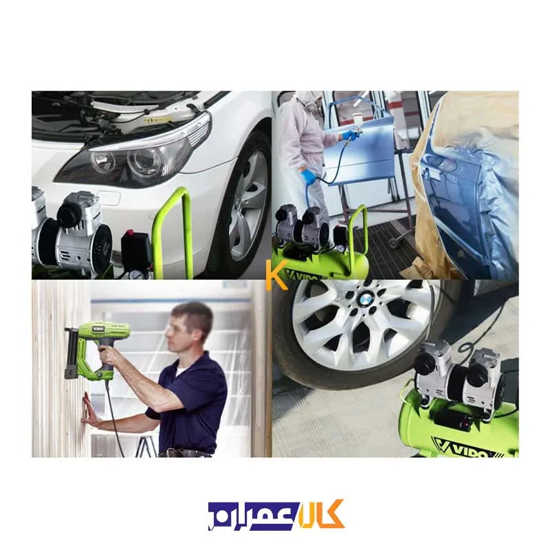 کمپرسور باد سایلنت 24 لیتری مدل WD060212415 ویدو