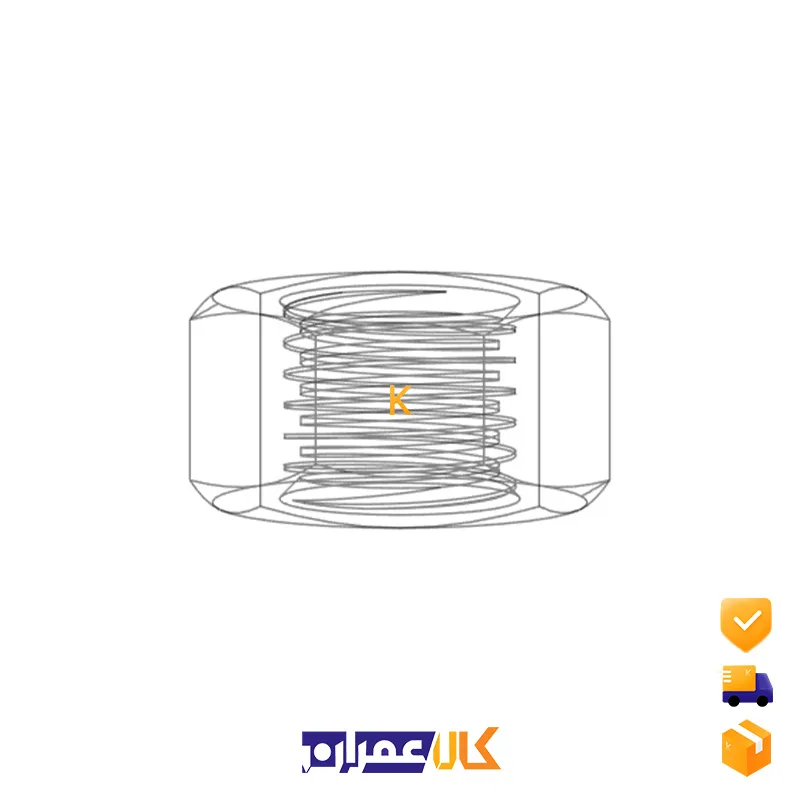 مهره شش گوش سایز 42 میلی متر