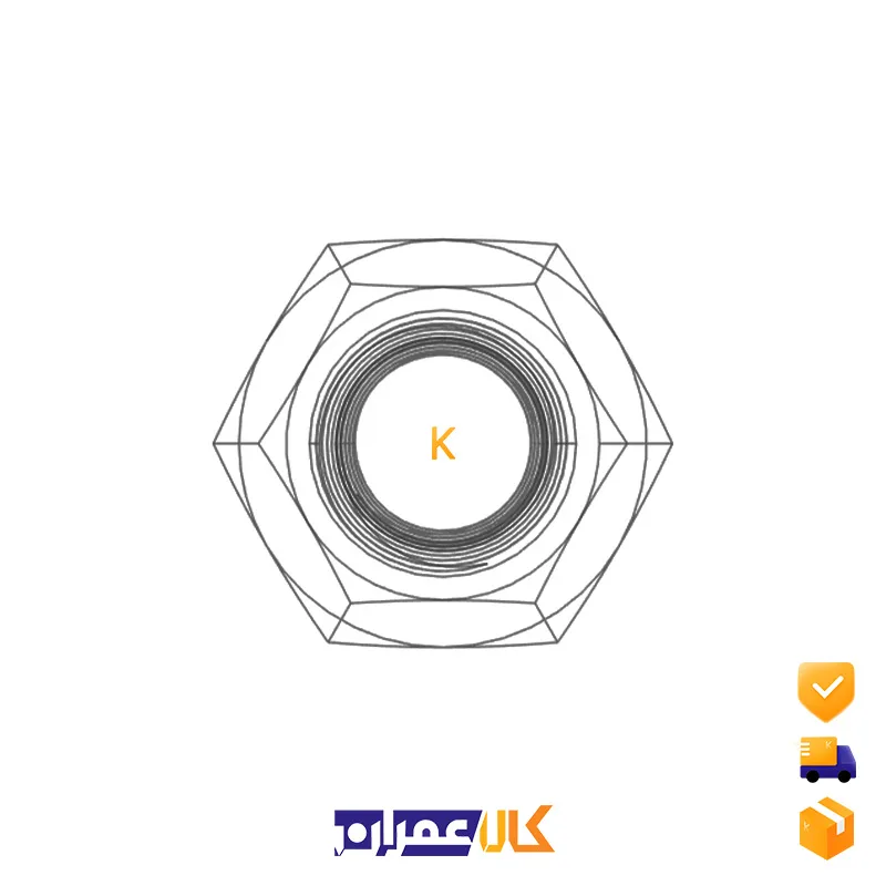 مهره شش گوش سایز 24 میلی متر