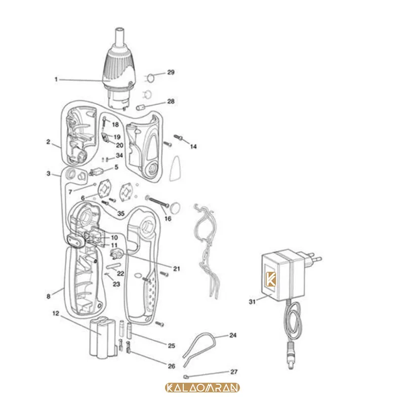 پیچ گوشتی شارژی مدل 6723DW ماکیتا