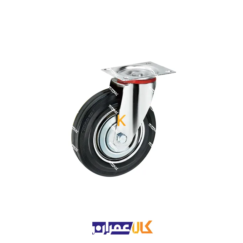 چرخ گردان ورقی مشکی سایز 7.5 سانتی متر