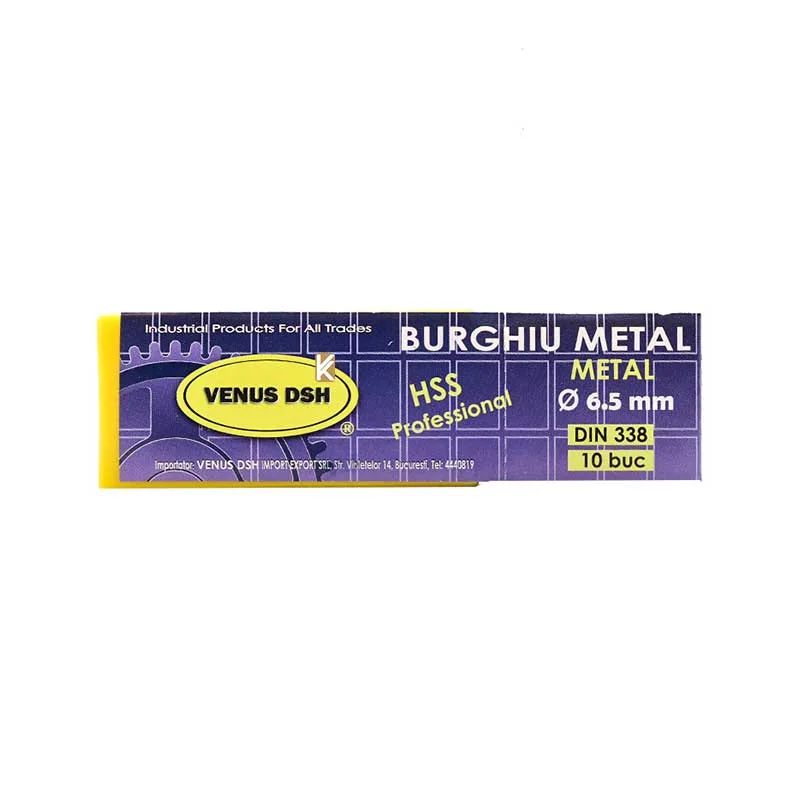 ست 10 عددی مته آهن 6.5 میلی متر VENUS DSH
