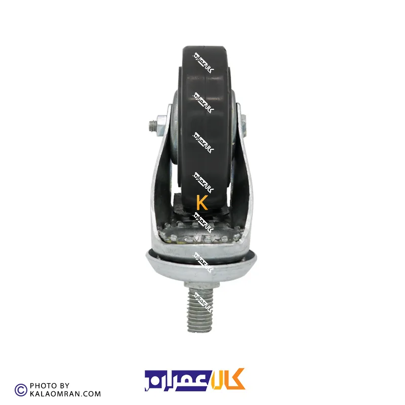 چرخ پیچی ترمزدار طوسی سایز 7.5 سانتی متر