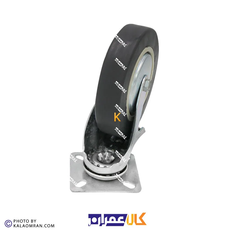 چرخ ترمزدار طوسی سایز 12.5 سانتی متر