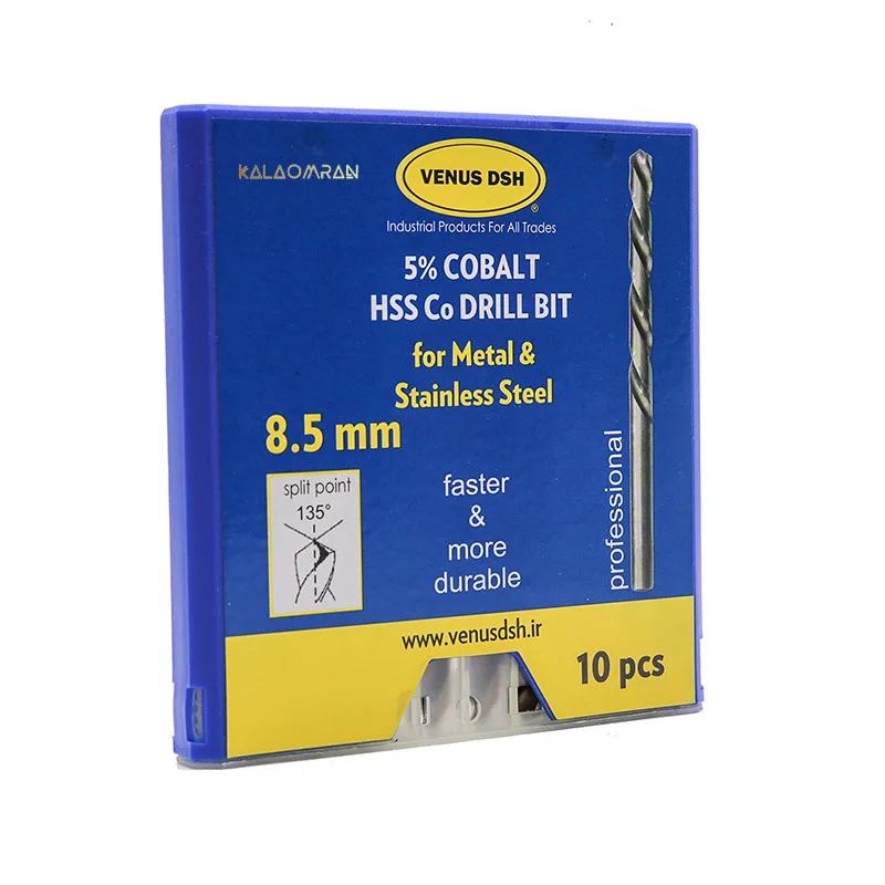ست 10 عددی مته کبالت سایز 8.5 میلی متر VENUS DSH