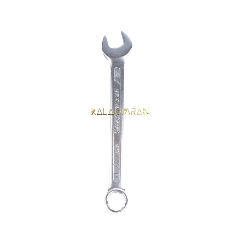 آچار یک سر تخت و یک سر رینگ سفیر سایز 16