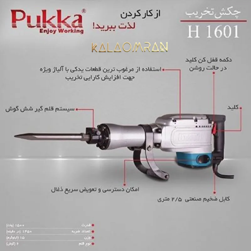 چکش تخریب H1601 پوکا