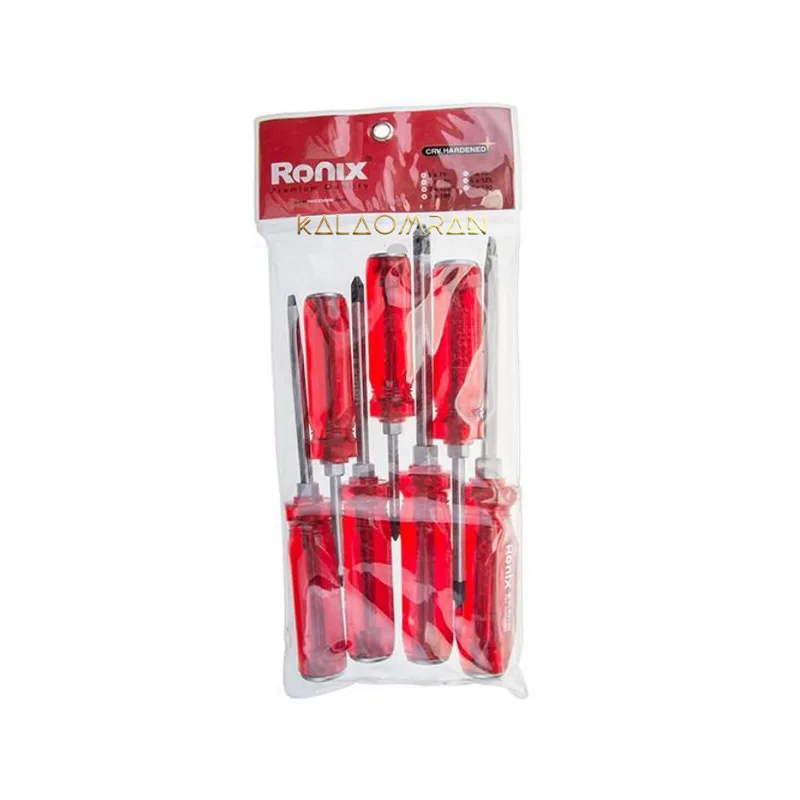 ست پیچ گوشتی ضربه خور رونیکس مدل RH-2906 مجموعه ۷ عددی